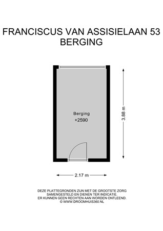 Floorplan - Franciscus van Assisiëlaan 53, 1185 CE Amstelveen